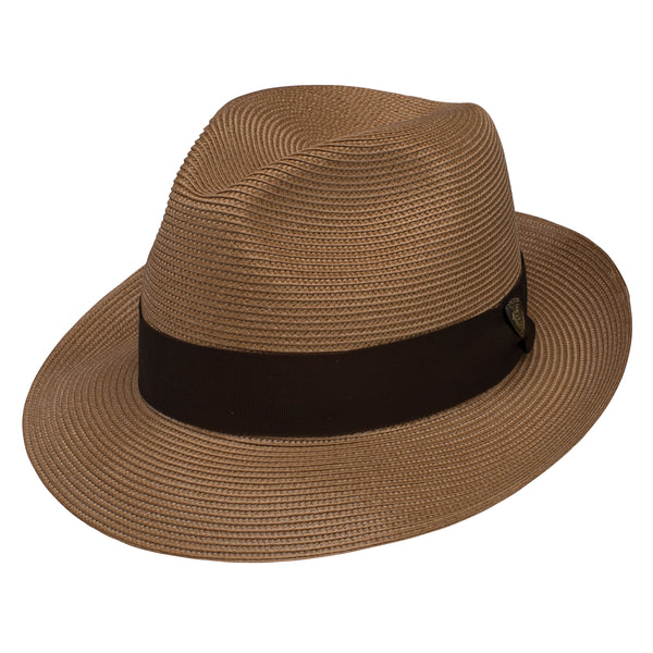 Rosebud Milan Straw Classic Brim Fedora by Dobbs – Levine Hat Co.