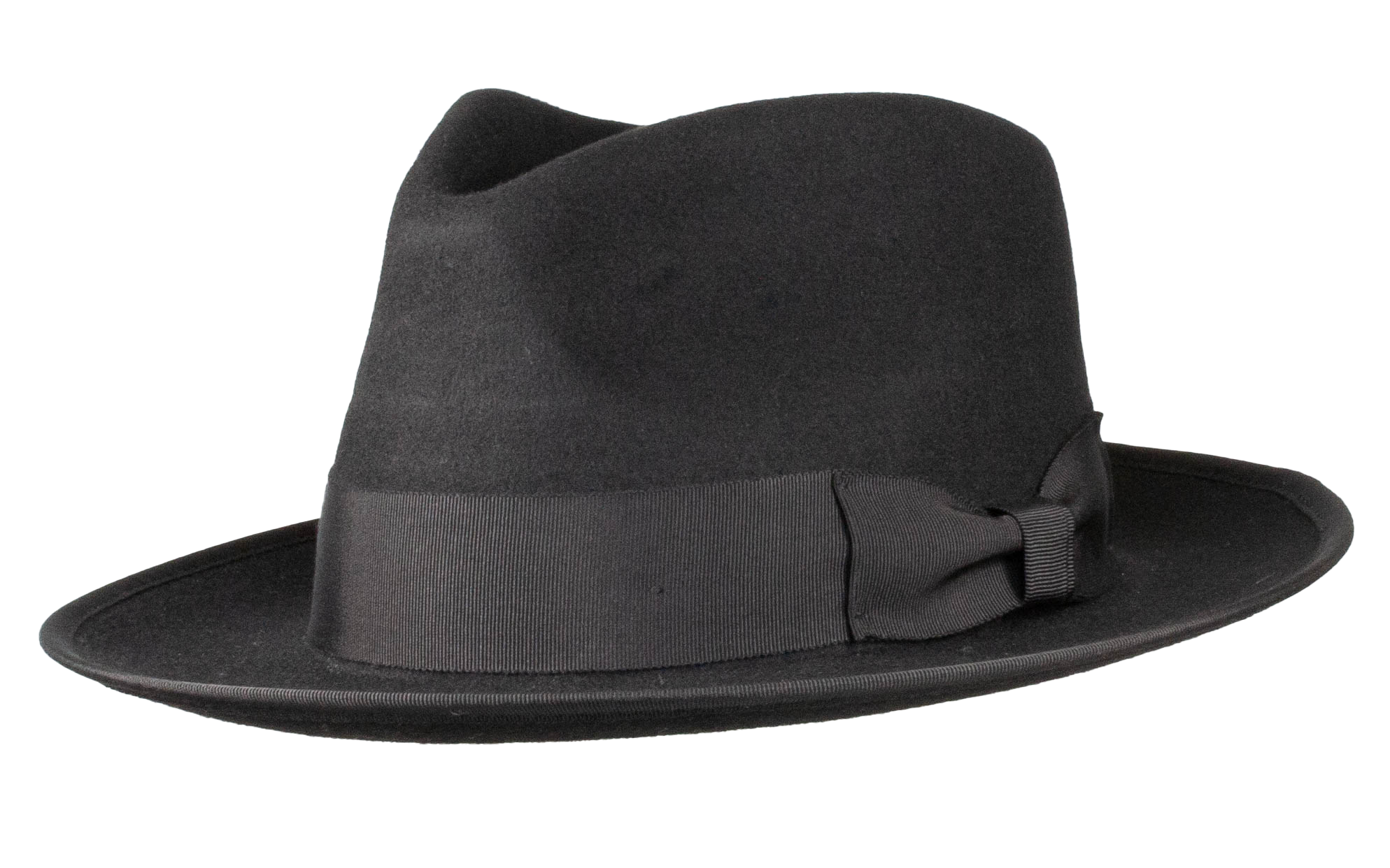 Naples Teardrop Classic Brim Wool Fedora by Levine Hat Co.