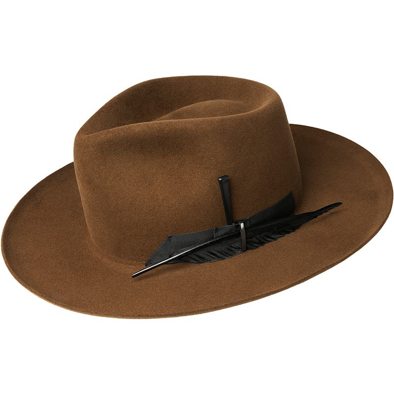 Black Hawk Wide Brim Wool Gambler by Stetson – Levine Hat Co.