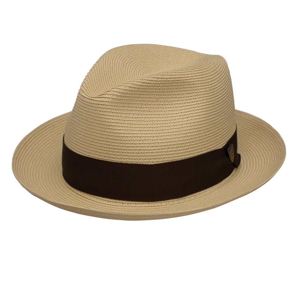 Rosebud Milan Straw Classic Brim Fedora by Dobbs – Levine Hat Co.