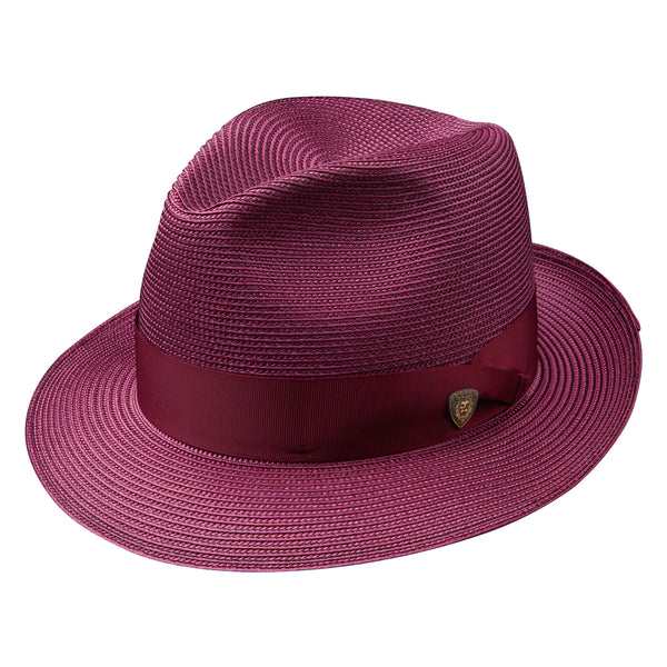 Rosebud Milan Straw Classic Brim Fedora by Dobbs – Levine Hat Co.